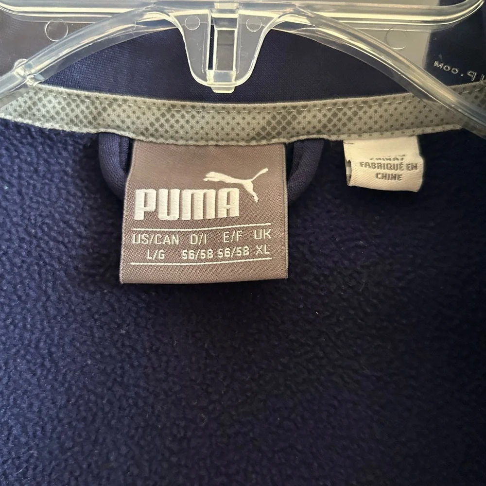 Puma Men’s Navy and Teal Quarter-Zip Pullover from The Jewel Golf Club - Picture 4 of 12